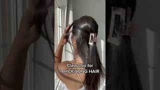 How To Style Your Claw Clip For Thick/ Long Hair Using A Large And Strong Hair Clip!
