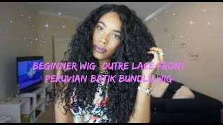 Curly Wig For Beginners: Sistawigs Outre Lace Front Peruvian Batik Bundle Wig