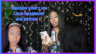 Amazon Kinky Hd Lace Headband Wig Review !!
