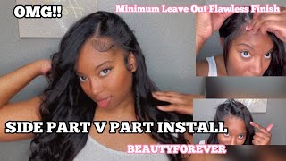Omg, Fake A Sew In & A Natural Finish Using V Part Wig!! Beauty Forever