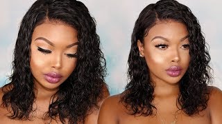 The Perfect Curly Bob Wig\ Install & Review | Wowebony