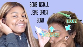 Lace Frontal Install Using Ghost Bond | Rpgshow | Lace Glue Series