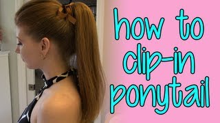 How To: Ponytail Clip In Extension + Giveaway! (Closed)