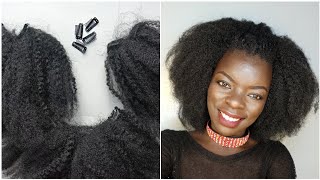 How To:D.I.Y  Natural Hair Clip Ins |Nywele Chronicles