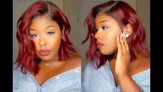 Fall In Love Red Ombre Bob Ft. Myfirstwig.Com