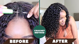 No Glue No Leave Out! Crochet Method | Cheap V-Part Lace Wig | Must See | Twingodesses | Feat Hurela