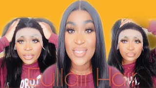 Silky Straight 13X4 24" Wig Install *Easy*| Eullair Hair| Trich2Real