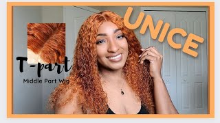 Ginger Tpart Jerry Curly Lace Wig| Unice Review