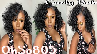 Curly Bob Under $40  | Sensationnel Hd Lace Front Butta Lace Unit 4 || Samsbeauty