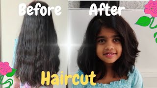 Kids Girls Haircut #Layered Hair Cut# Long Hair To Short Hair# Hair Cut Idea For Cute Girls#
