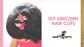 Diy Unicorn Hair Clips - Beginner Cricut Crafts