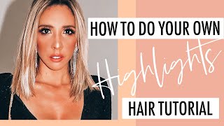 Diy: How To Highlight Hair At Home Using A Cap | Brown Hair With Blonde Highlights Tutorial