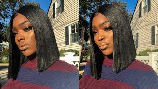 The Best Synthetic Sleek Bob Wig Only $39!! | Lace Front Wig