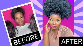 How To Get A High Ponytail With Fake Edges  (Illusion Edges) **Detailed...Must Watch