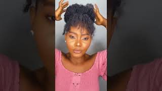 High Puff With Bangs Ft Our Afro Puff Ponytail | Link In Description ~ All Things Savvy