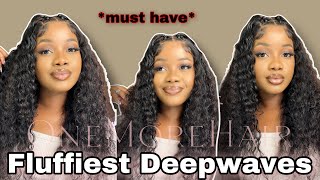 How To: Wig Install | Fluffy Deepwave Wig Install | No Extra Work Necessary | Onemorehair