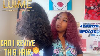 Trying To Revive My Luvme Deep Wave Headband Wig + Install | 4 Month Update | Is It Worth It?