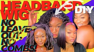 Diy Turning Any Half Wig Into A Headband Wig! No Lace, No Leave-Out, No Combs!