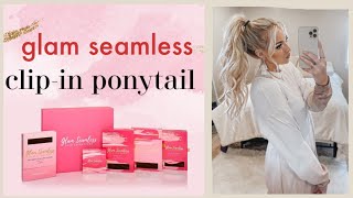 Easy And Fast Clip-In Extension Ponytail | Glam Seamless