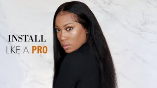 Melt And Install Lace Wig Like A Pro | Ali Pearl Hair