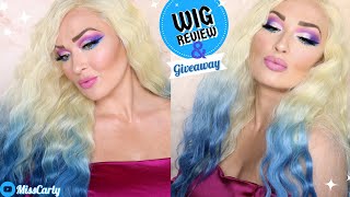 Lace Front Wig Review + Giveaway Hd Lace! Bobbi Boss - Noelle Lt613/Blu - 360 Lace With Wig Band!