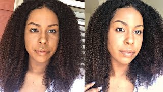 Kinky Curly Glueless Lace Front Wig | Day 1 & 2 | Wigonly.Com