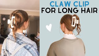 Claw Clip 3 Ways For Long Hair