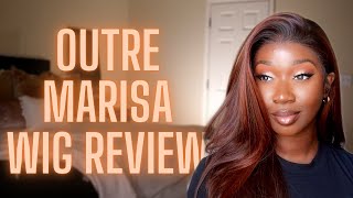New Outre Marisa | Hd 13X6 Human Hair Blend | Wig Review | Ft Divatress | Tan Dotson