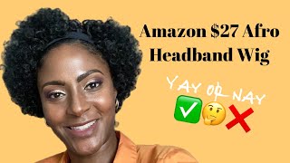 Amazon Headband Wig | Short Afro Headband Wig