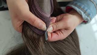 Hair Topper 101| How To Sew A Clip Into A Hair Topper