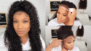 Start To Finish Curly Lace Front Wig Install | Beeos Hair | Charlion Patrice