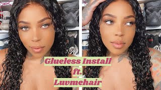 Completely Glueless Wig Install Ft. Luvmehair