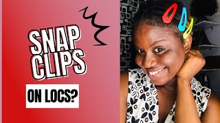 Trying Out Snap Clips On Locs|Loc Jewelries.        #Locs #Accessories #Hair Clips