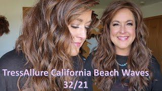 Tressallure California Beach Waves Wig Review | Long Wavy Heat Friendly Synthetic Wig Style