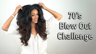 70'S Blowout Trend Challenge... Viral On Tiktok! - Hair Tutorial | Ariba Pervaiz