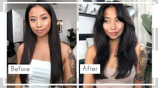 Cutting My Hair At Home (Long Layers)