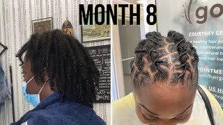 Retwist On Starter Locs: 8 Months Of Progress With A Barrel Twist Style For Wig