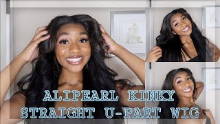 Alipearl Hair Review | Kinky Straight U-Part Wig 22" | Drew Michelle
