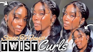 Must Try  Flat Twist + Curls | 13X6 Hd Lace Front Wig + Edges | Undetectable | Unice Hair