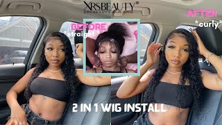 Grow From Scalp!*Magic* Layered Edge 3In1 Dry Straight&Wet Curly Wig Clear Lace Ft.Xrsbeautyhair