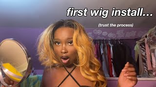 First Wig Install W/ $50 Synthetic Wig