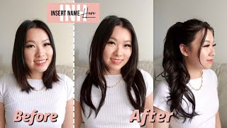 Insert Name Here (Inh Hair) Review | Jordynn Ponytail, 16" U-Clip Hair Extensions