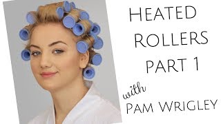Part 1 Learn How To Set The Hair In Heated Rollers & Get A Smooth Sleek Glossy Curl With Hot Rollers