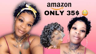 From "Granny Wig" To Sexy 6" Pixie Cut | Amazon Wig Install|