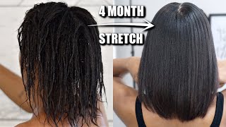 Relaxed Hair: Silk Press Routine *During Stretch* Ft. Formulate