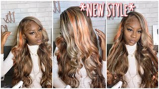 Brown Hair With Pink And Blonde Highlights ?! Frontal Wig Instal Ft Yolissa Hair