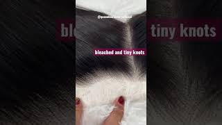Korean Made Single Knots Hd Lace Frontal With Bleached Knots And Preplucked Hairline