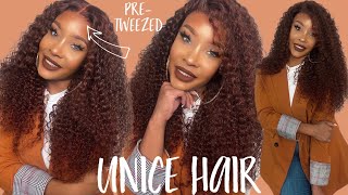 Must Have Affordable 3C Curly Auburn Wig For Fall | Ft. Unice Hair