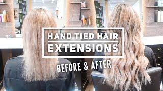Hand Tied Hair Extensions Before And After