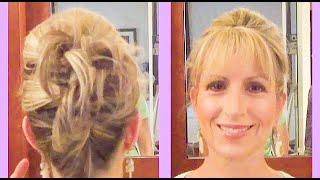 Updo Hairstyle For Short Or Medium Length Hair